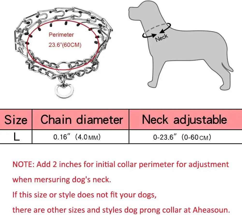 Stainless Steel Dog Training Collar