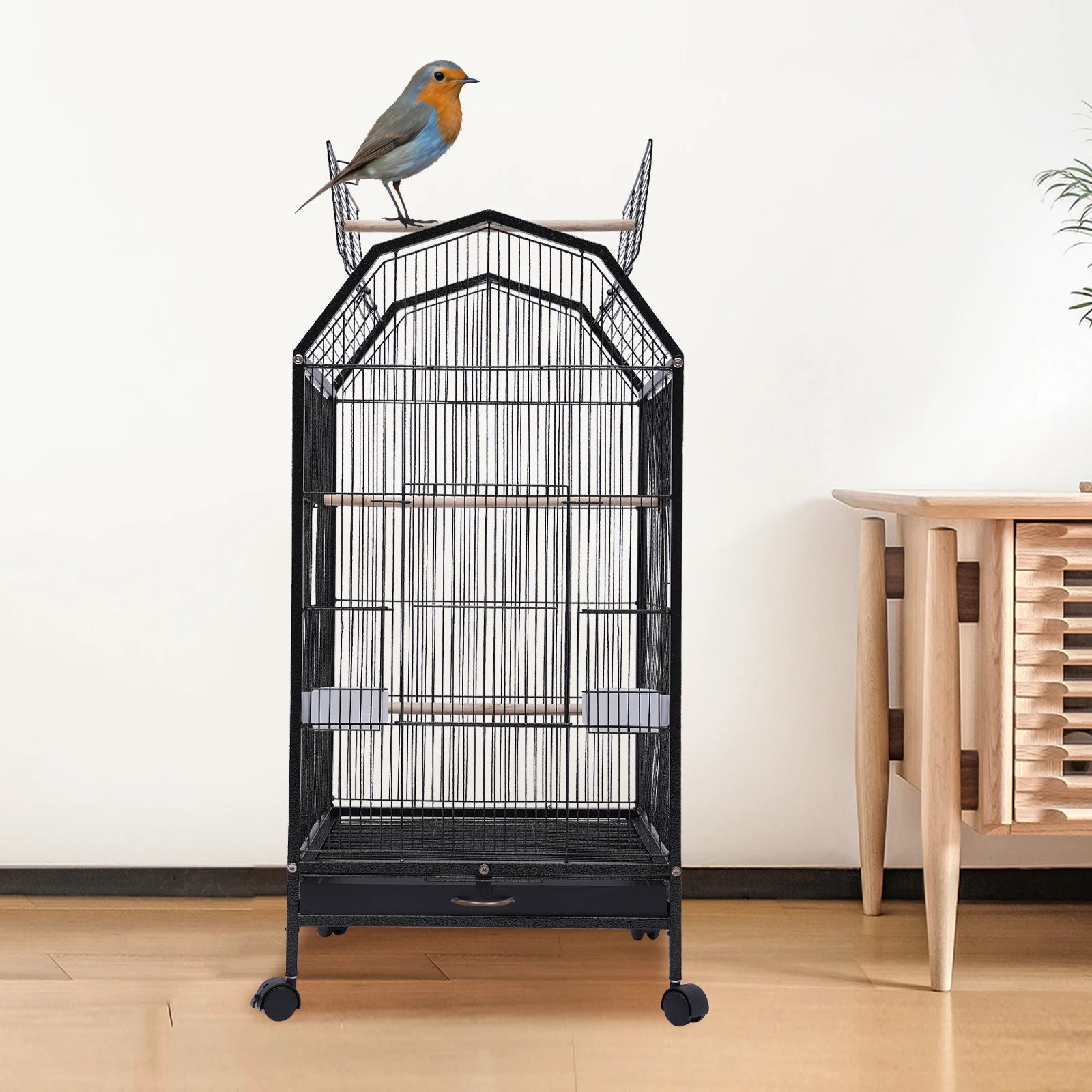 360° Bird Cage Top Open