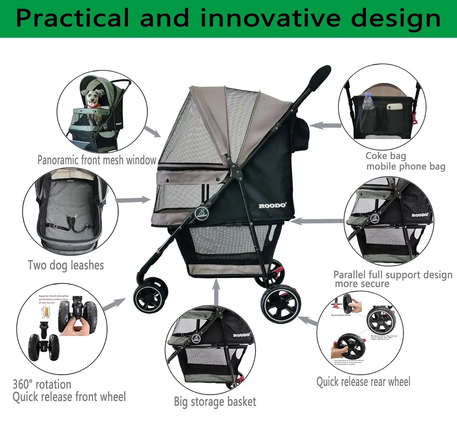Stroller for S/M Dogs/Cats