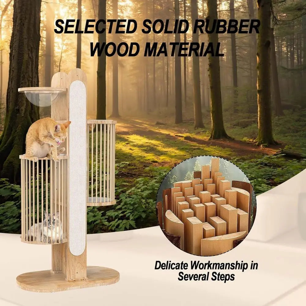 Wooden Cat Tower/6 Levels