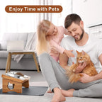 15° Tilted Elevated Pet Bowls/Silicone Mat