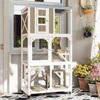 64" Wooden Cat Enclosure