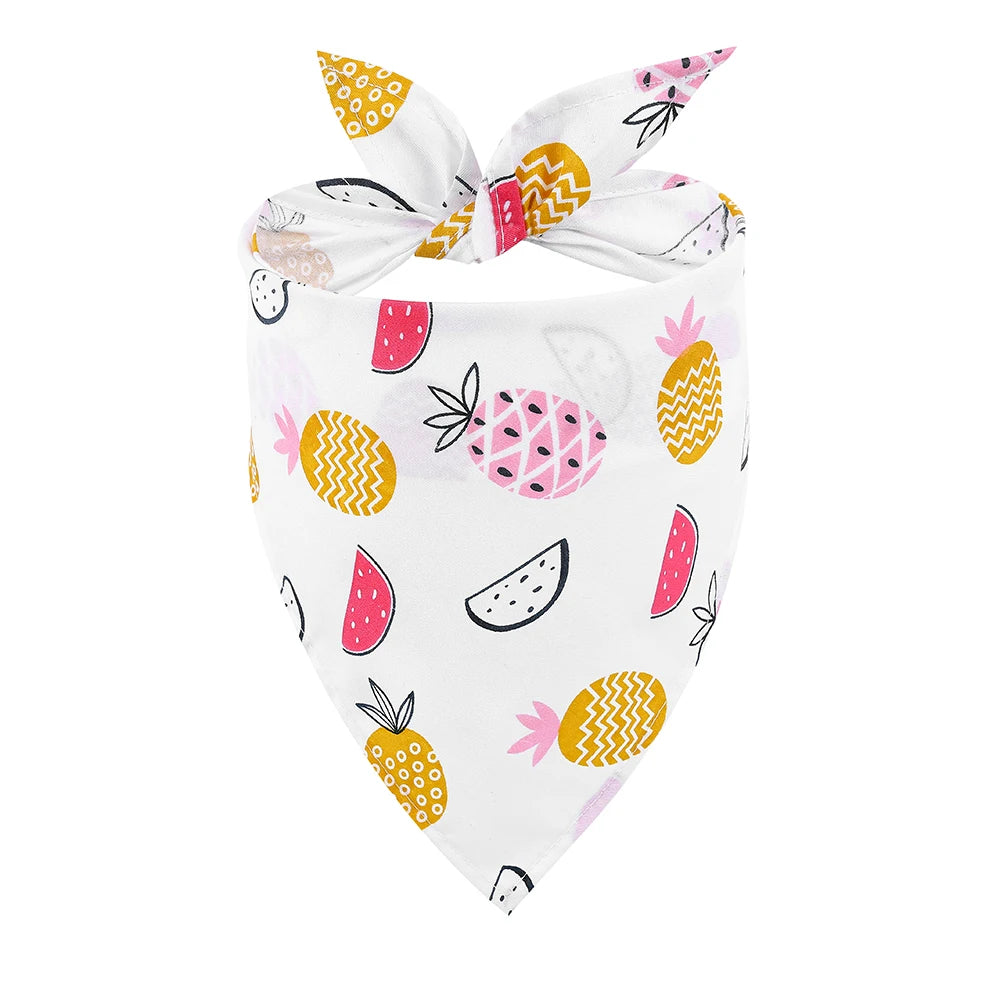 Dog Bandana Fruit Floral Spring