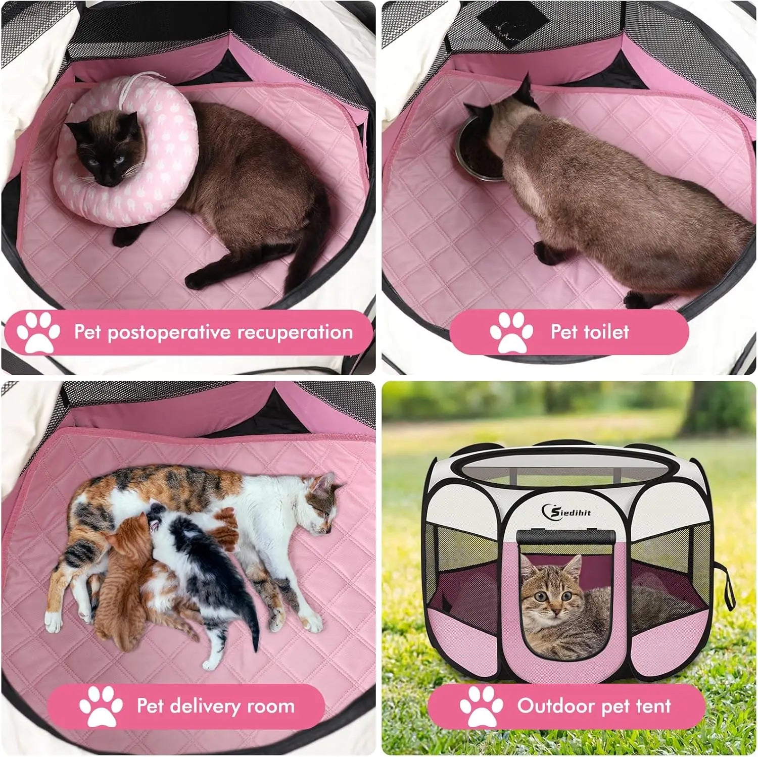 Pet Playpen for Dogs Cats Rabbits