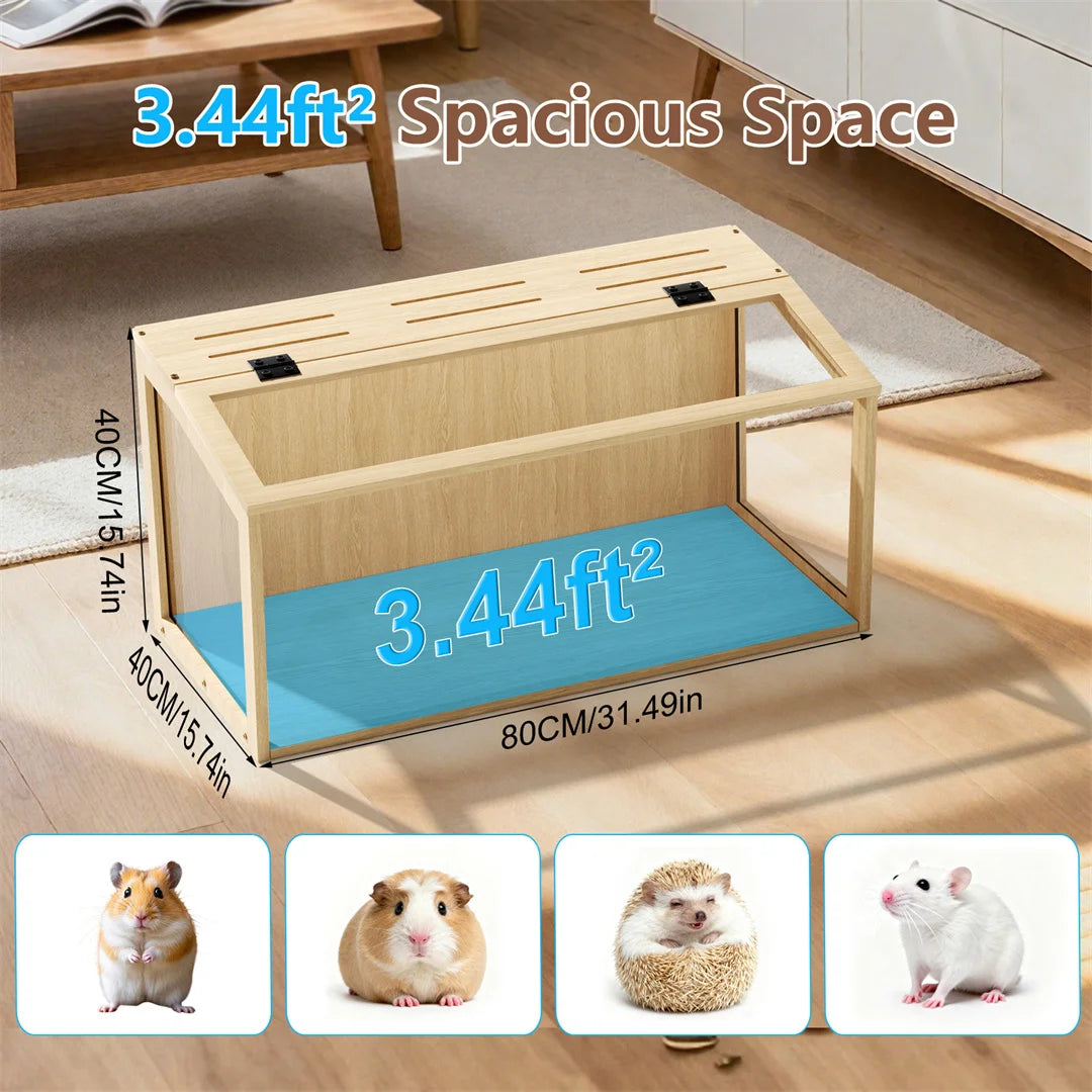 Wooden Hamster Cage