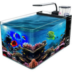 Curved Corner Saltwater Aquarium Rimless