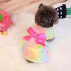 Dog Fluffy Pink Bowknot