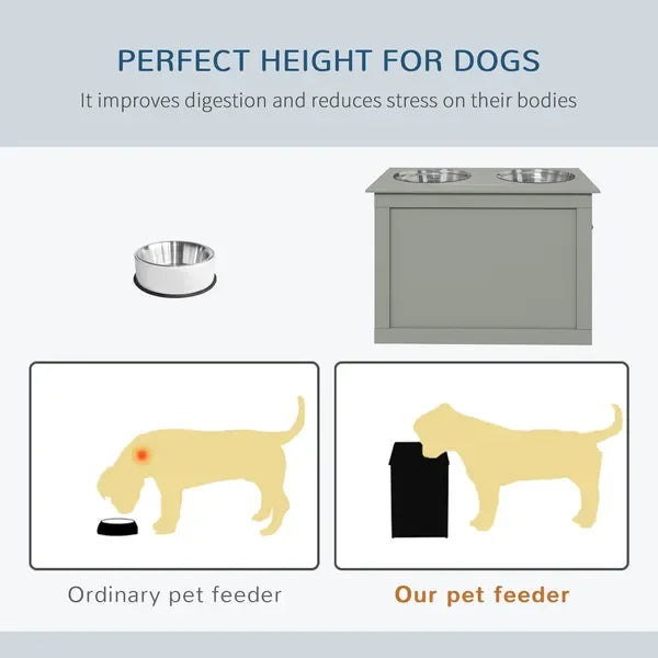 Raised Dog Feeding Station
