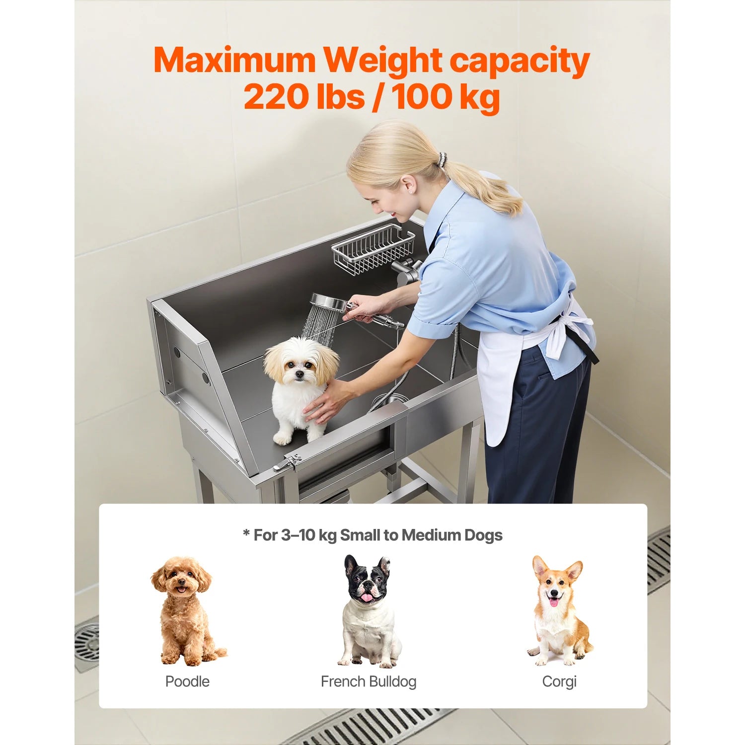 Dog Washing Station Stainless Steel