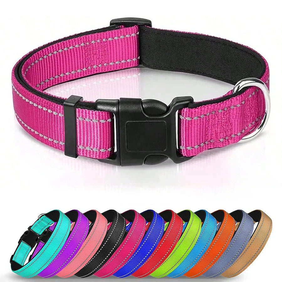 Reflective Dog Collar Soft Padded