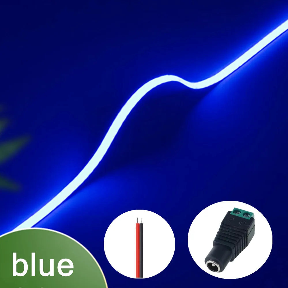 Ultra Thin 12V Colorful COB LED Strip Dimmable