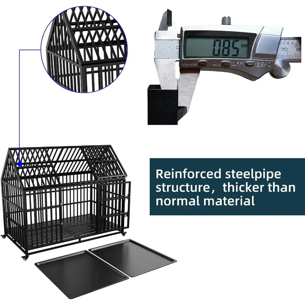 54" Indestructible Dog Crate