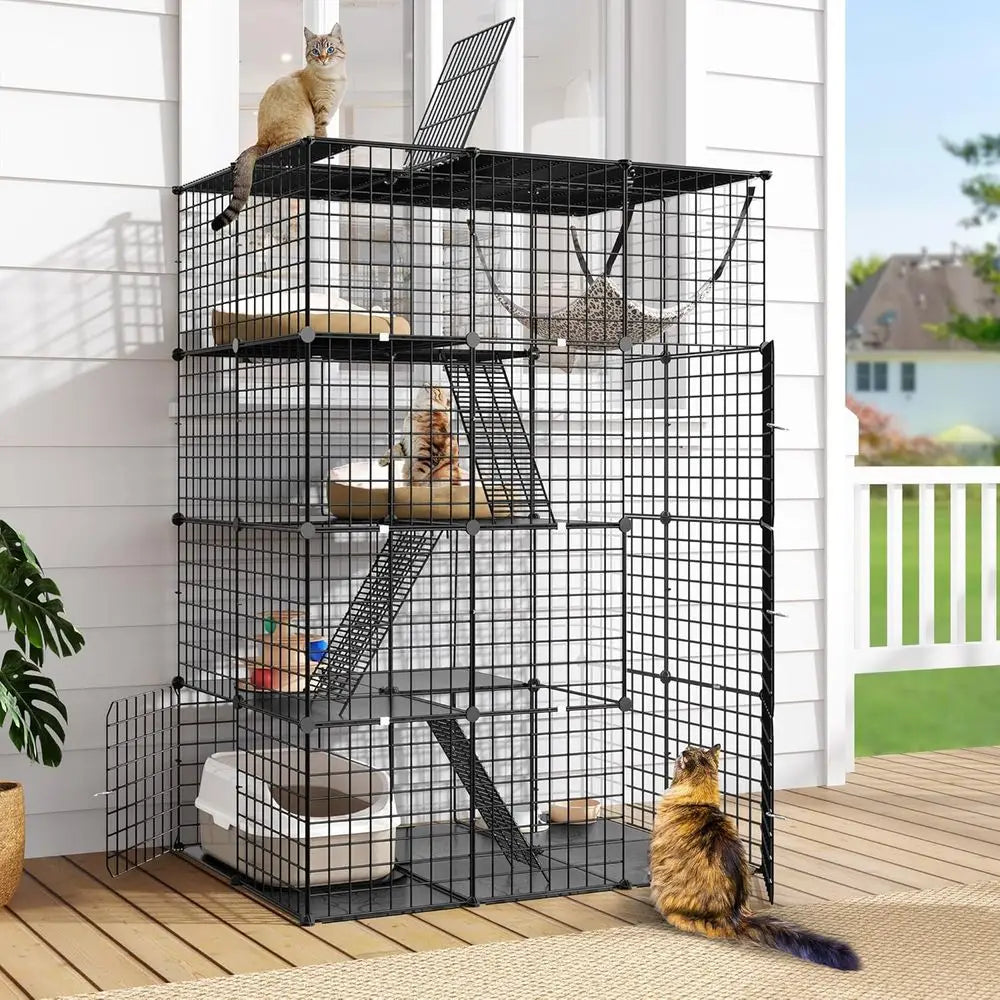4 Tier Large Cat Cage