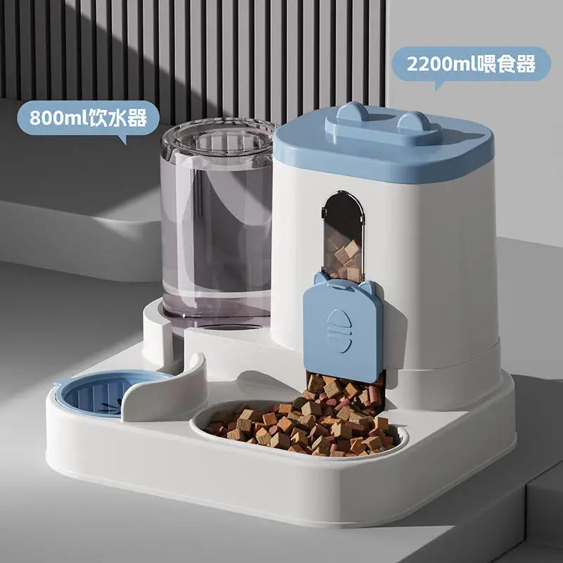 Dog/Cat Automatic Feeder/Waterer Set