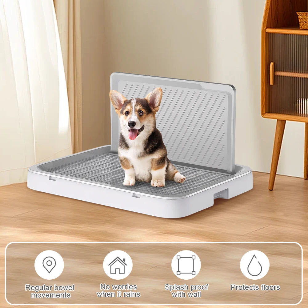 Dog Potty Tray with Pee Wall