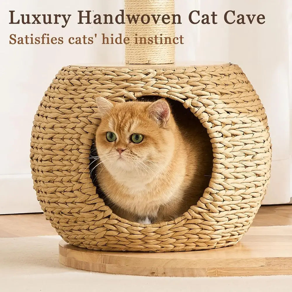 Luxury Solid Wood Cat Tower