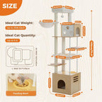 Large Cat Tree with Food Station