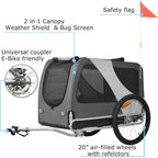 XL Pet Bike Trailer for Large Dog