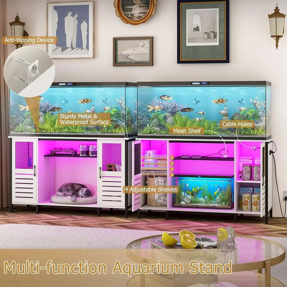 Fish Tank Stand/Outlet 1250lbs capacity