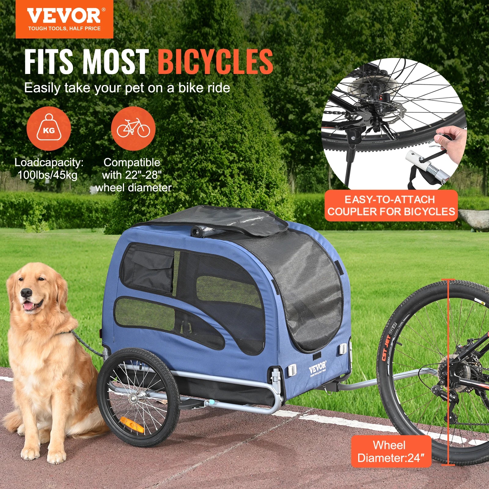 Pet Cart Bicycle Carrier