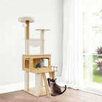 White + wood Cat Tree