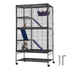 64.6" Rolling Metal Ferret Cage
