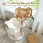 Solid Wood Cat Tree
