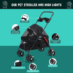 Dog Cat Stroller Outdoor Travel