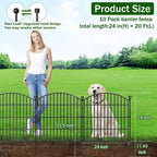 No Dig Decorative Garden Fence