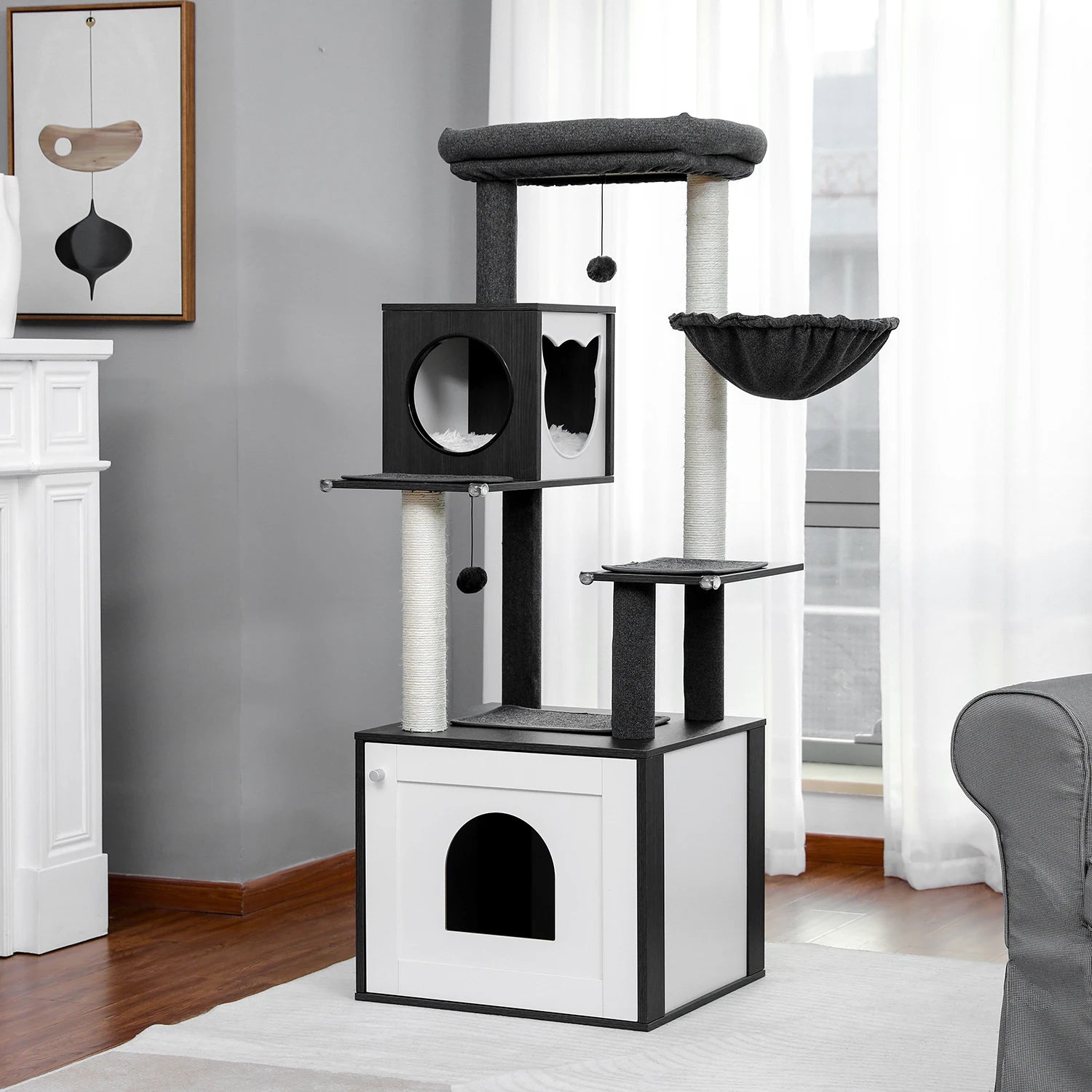 Cat Tree/Litter Box Enclosure