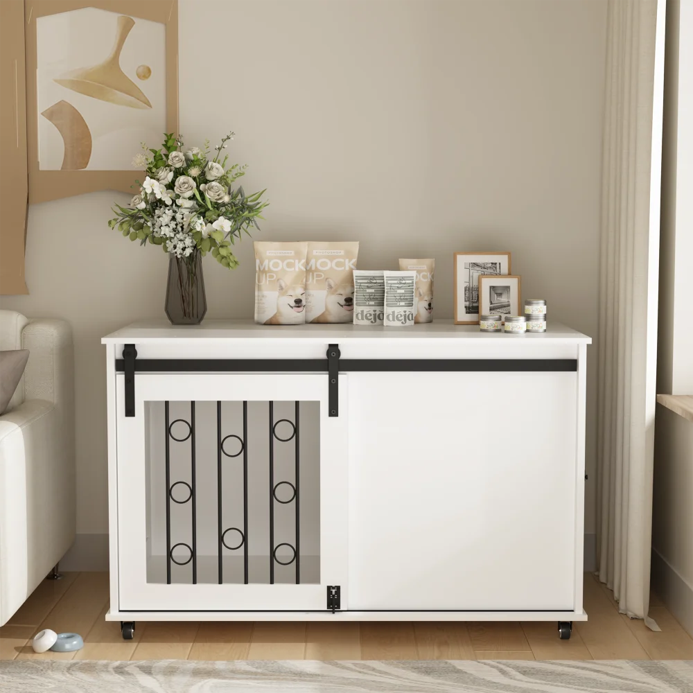 Modern Wooden Dog Crate