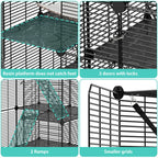 3-Tiers Cat Cage Enclosure