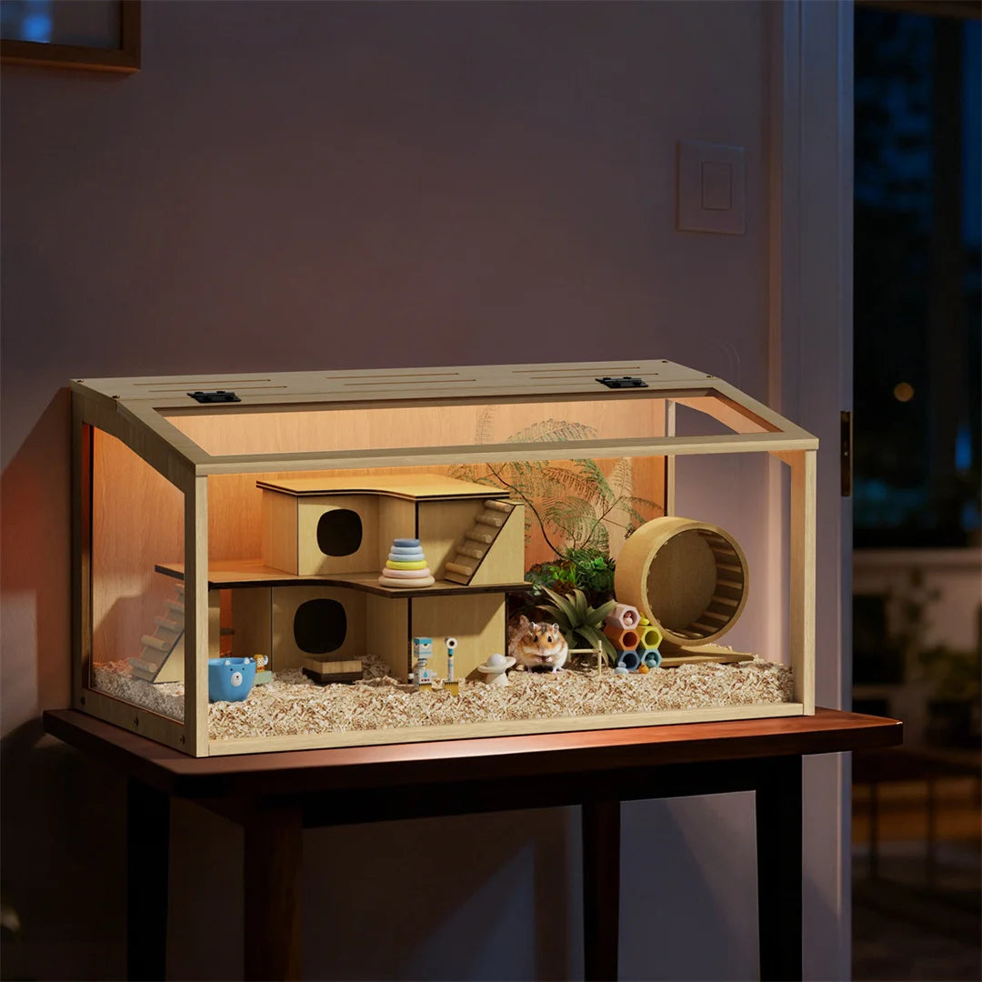 Wooden Hamster Cage