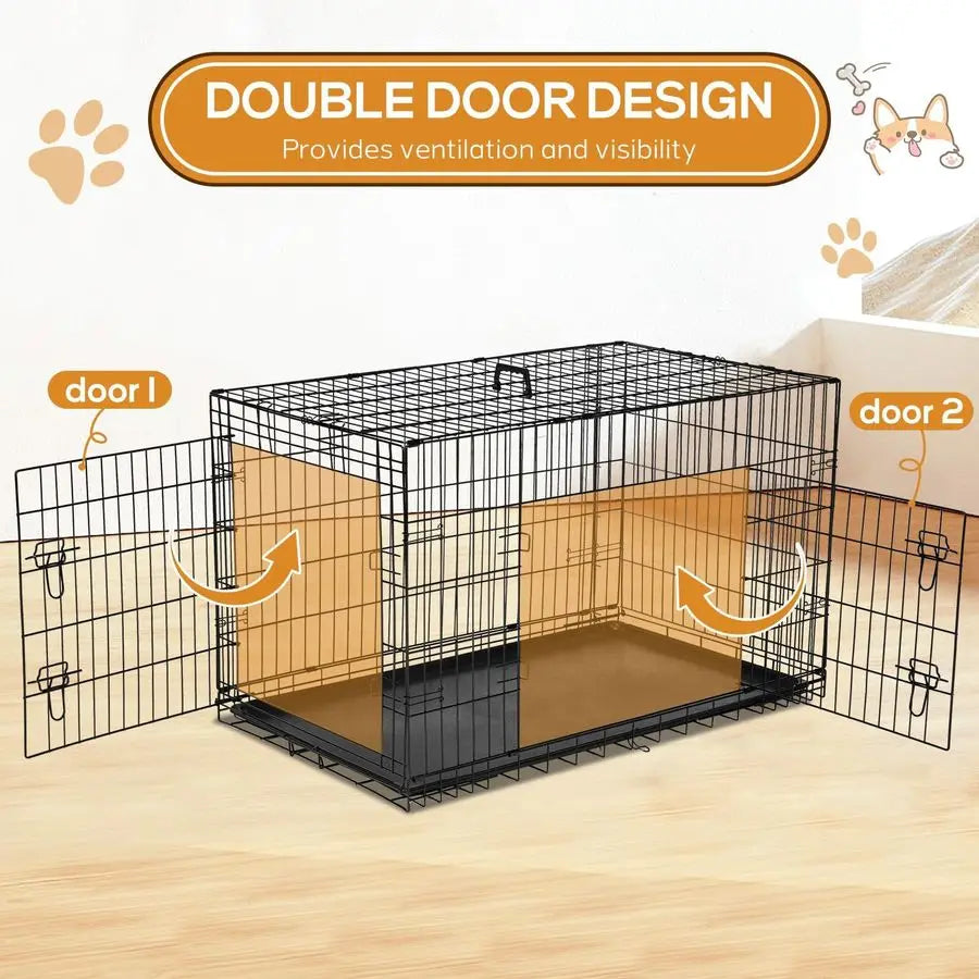 36 Inch Medium Double Door Kennel