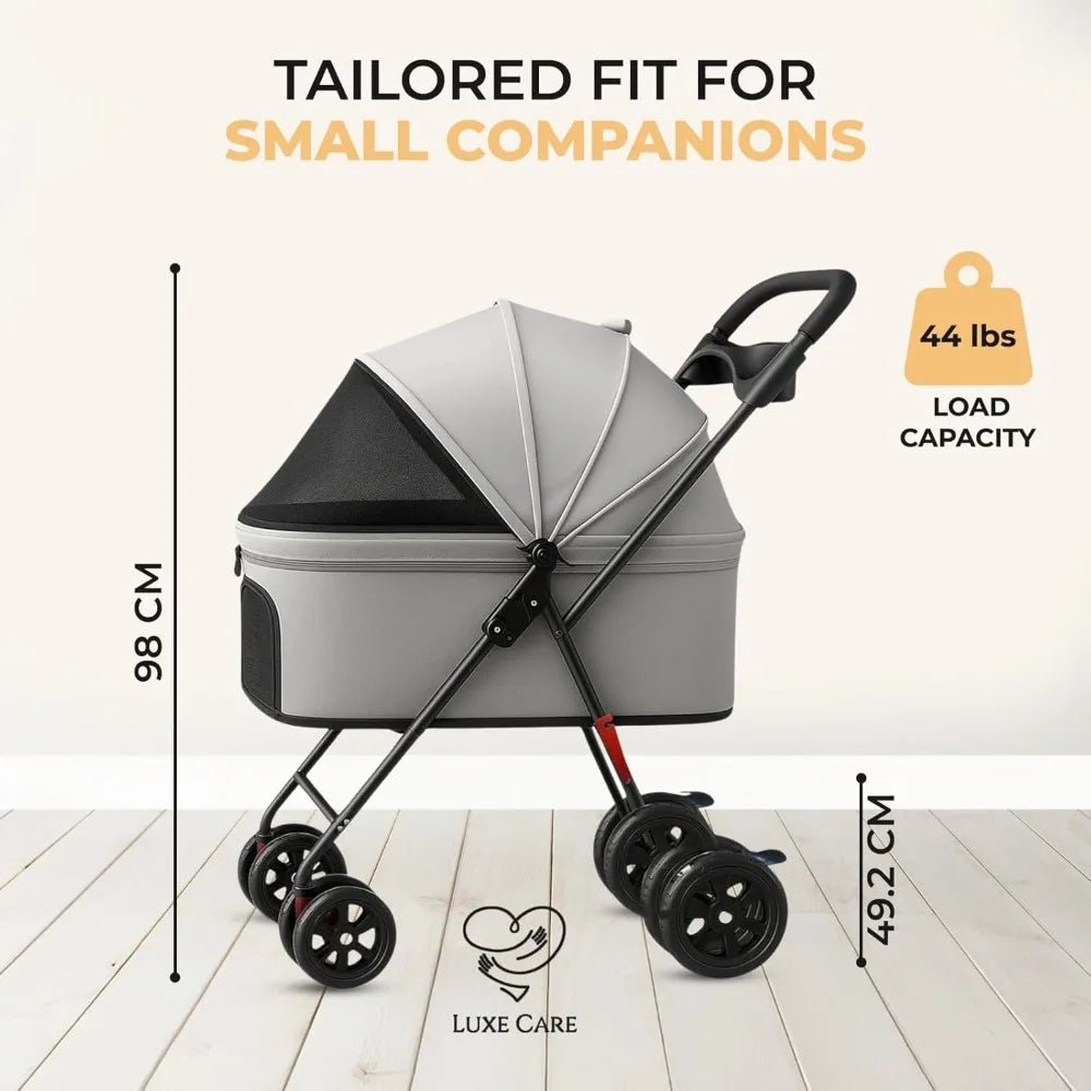 Haus 4 Wheel Foldable Pet Stroller