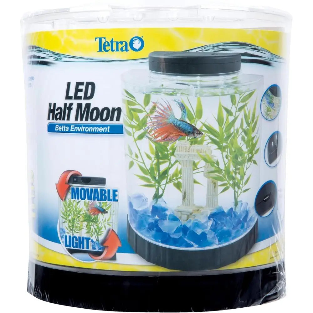 1 Gallon Half Moon Small Fish Tank