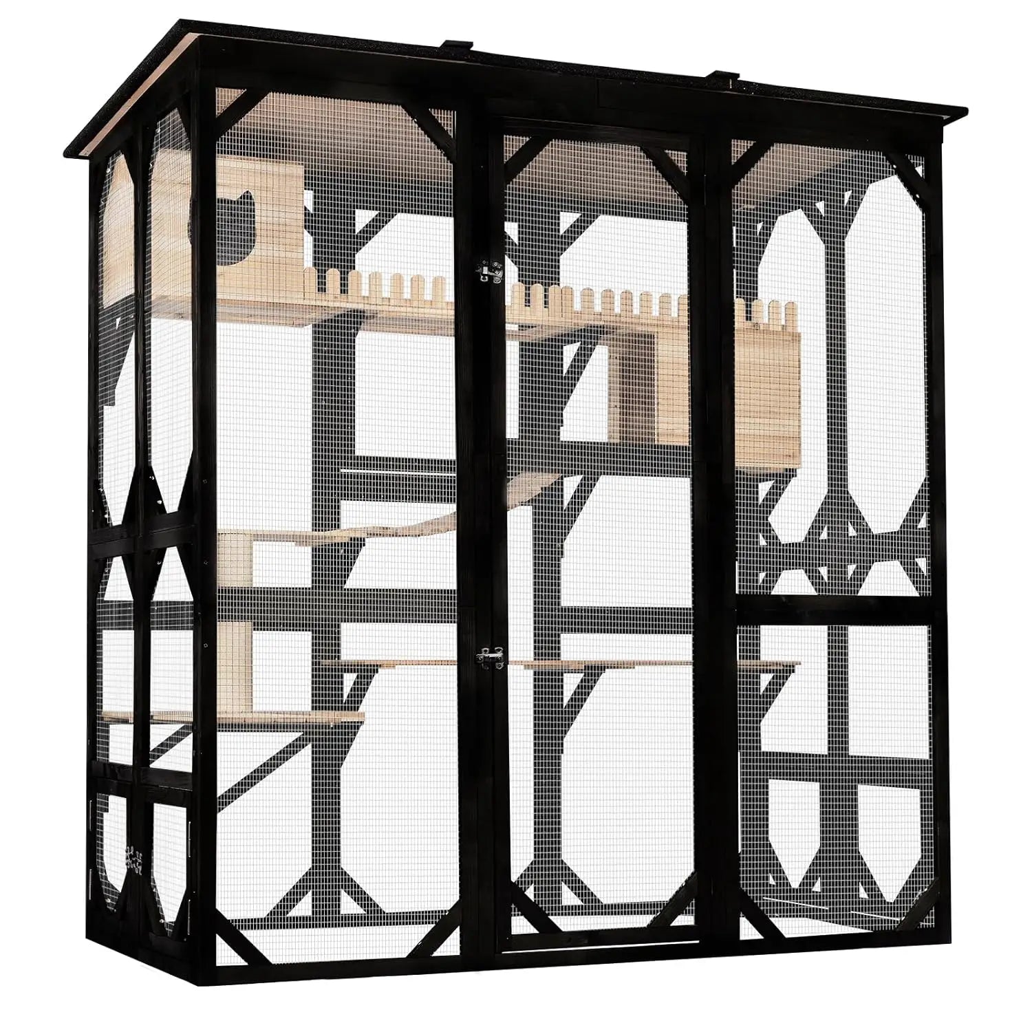 Wooden Cat Enclosure