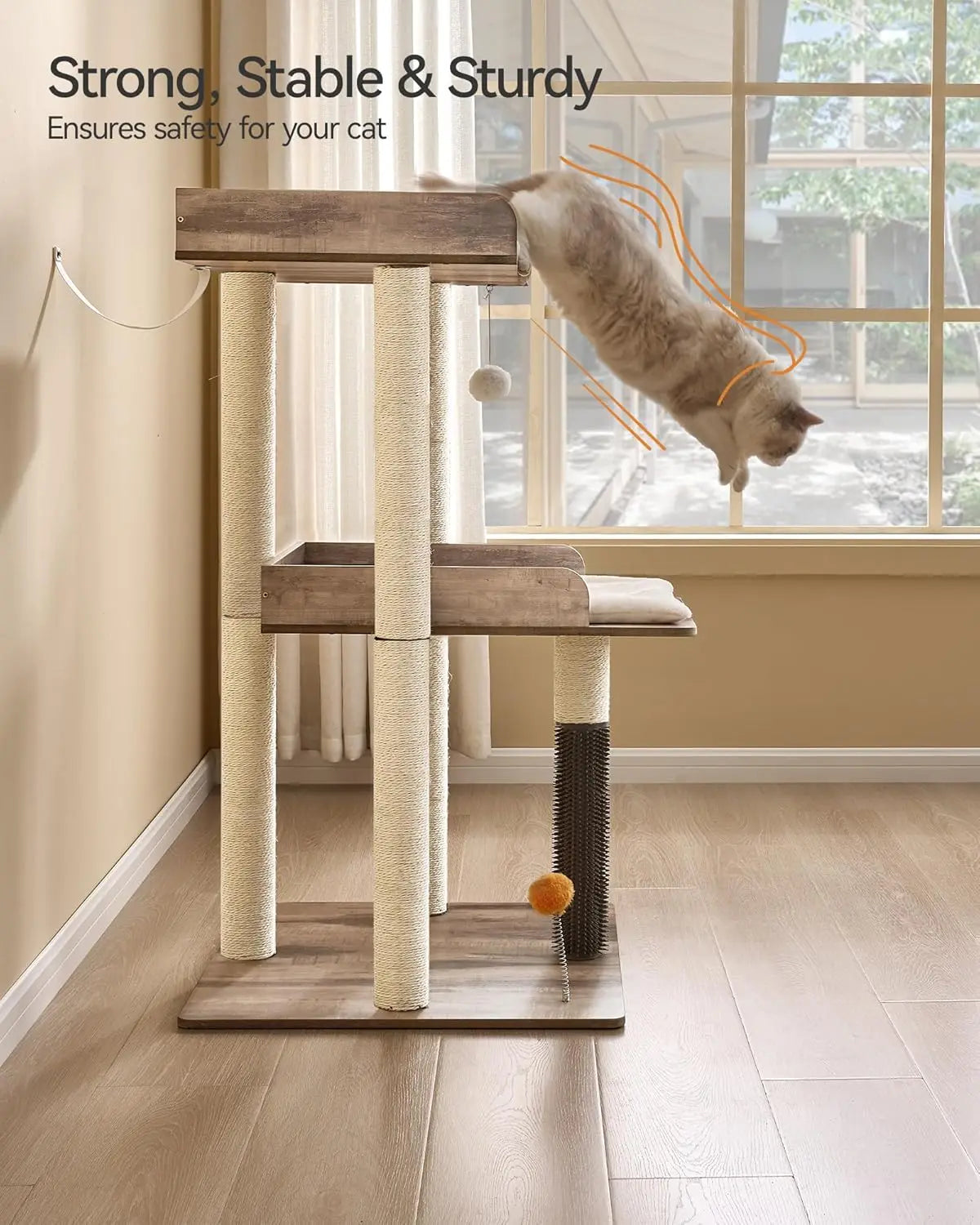 Modern Cat Tree for Large Indoor Cats