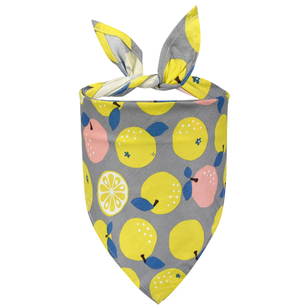Dog Bandana Fruit Floral Spring