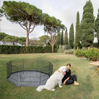 Foldable Dog Exercise Yard Fence