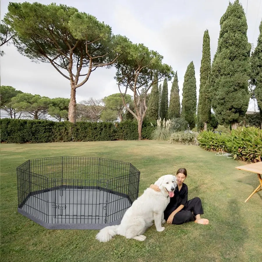 Foldable Dog Exercise Yard Fence