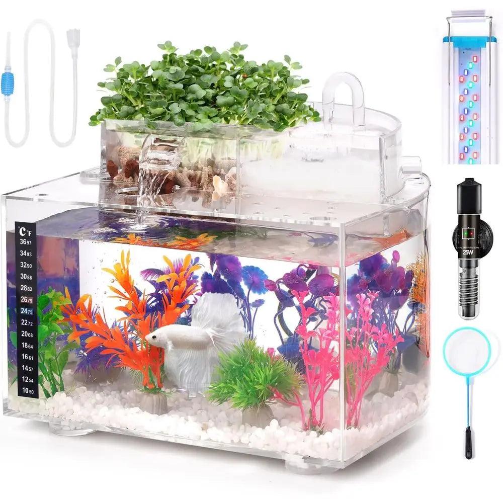 Betta Fish Tank Kit, 2.5 Gal.