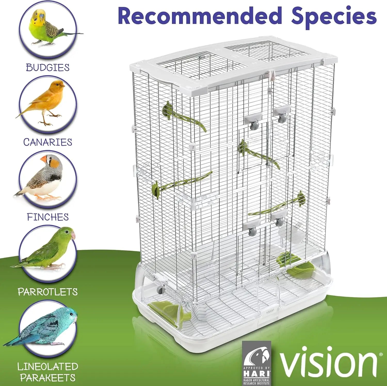 Medium Tall Wire Bird Cage