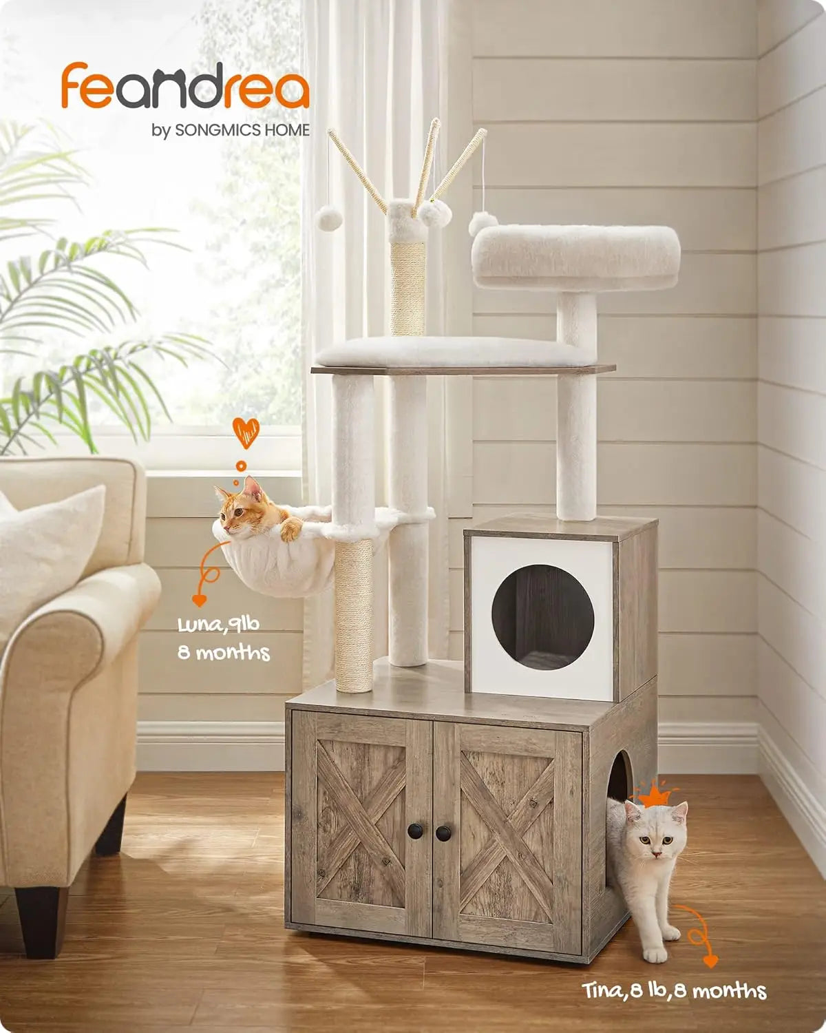 Cat Tree/Litter Box Enclosure