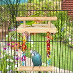 Wooden Bird Play Gym Stand