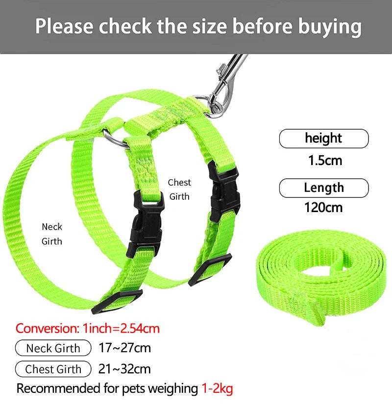 Rabbit/Cat Harness/Leash Set