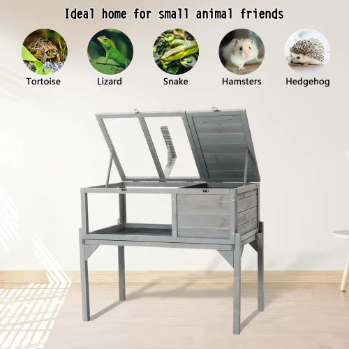 Indoor/outdoor turtle habitats