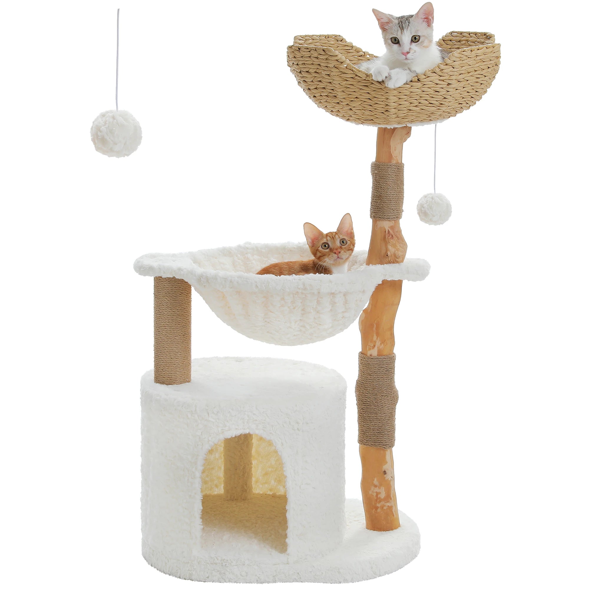 Solid Wood Cat Tree