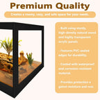 Reptile Tank with Mesh Roof