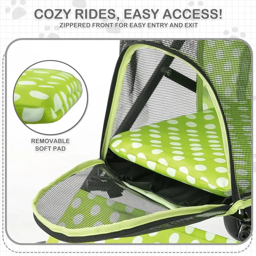 Stroller for Cats with Storage